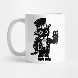 Black cat magician Mug